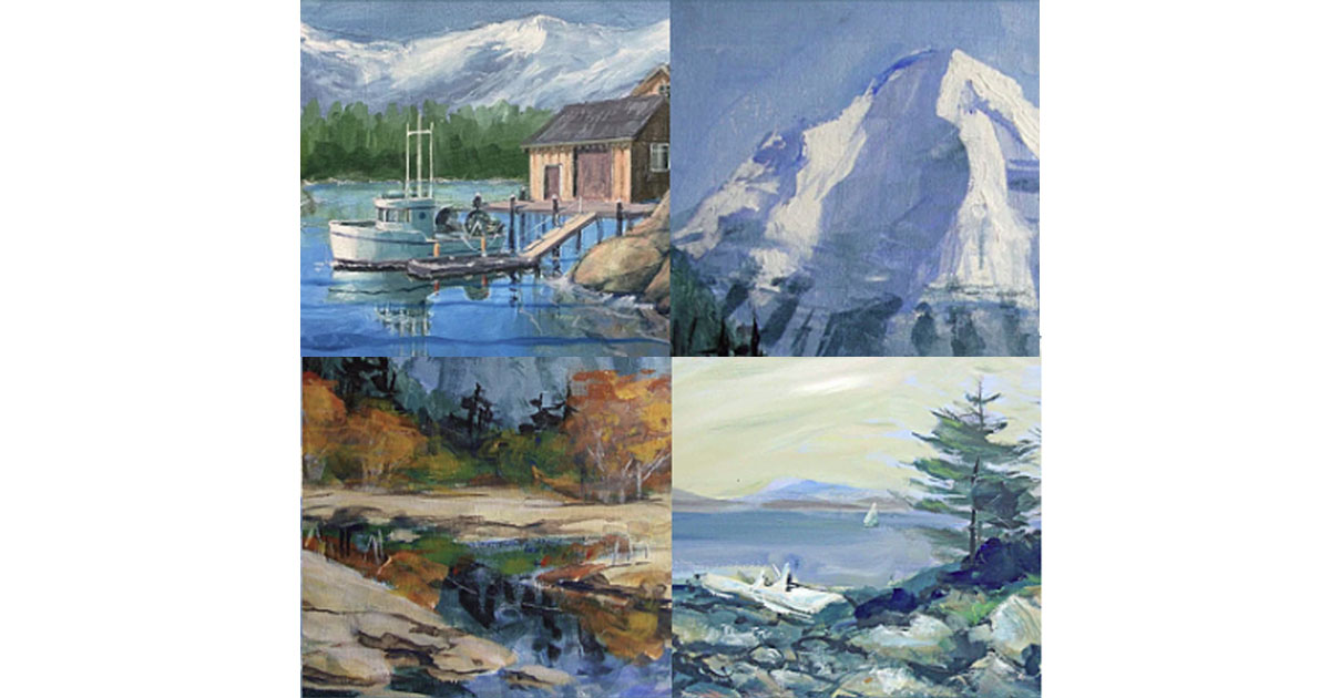 Painting Mountains, Lakes, & Trees Series